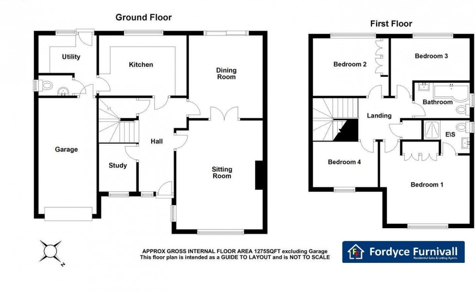 Floorplan for Knights Close, Bishop's Stortford