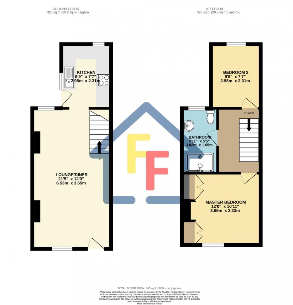 Floorplan for Sidney Terrace, Bishop's Stortford