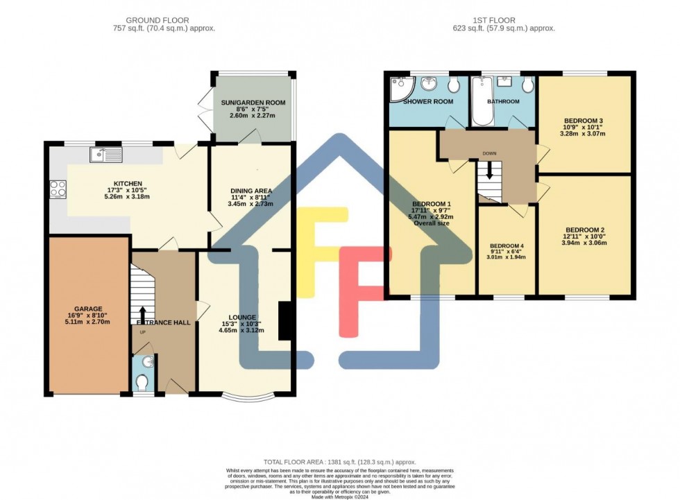 Floorplan for Parsonage Lane, Bishop's Stortford